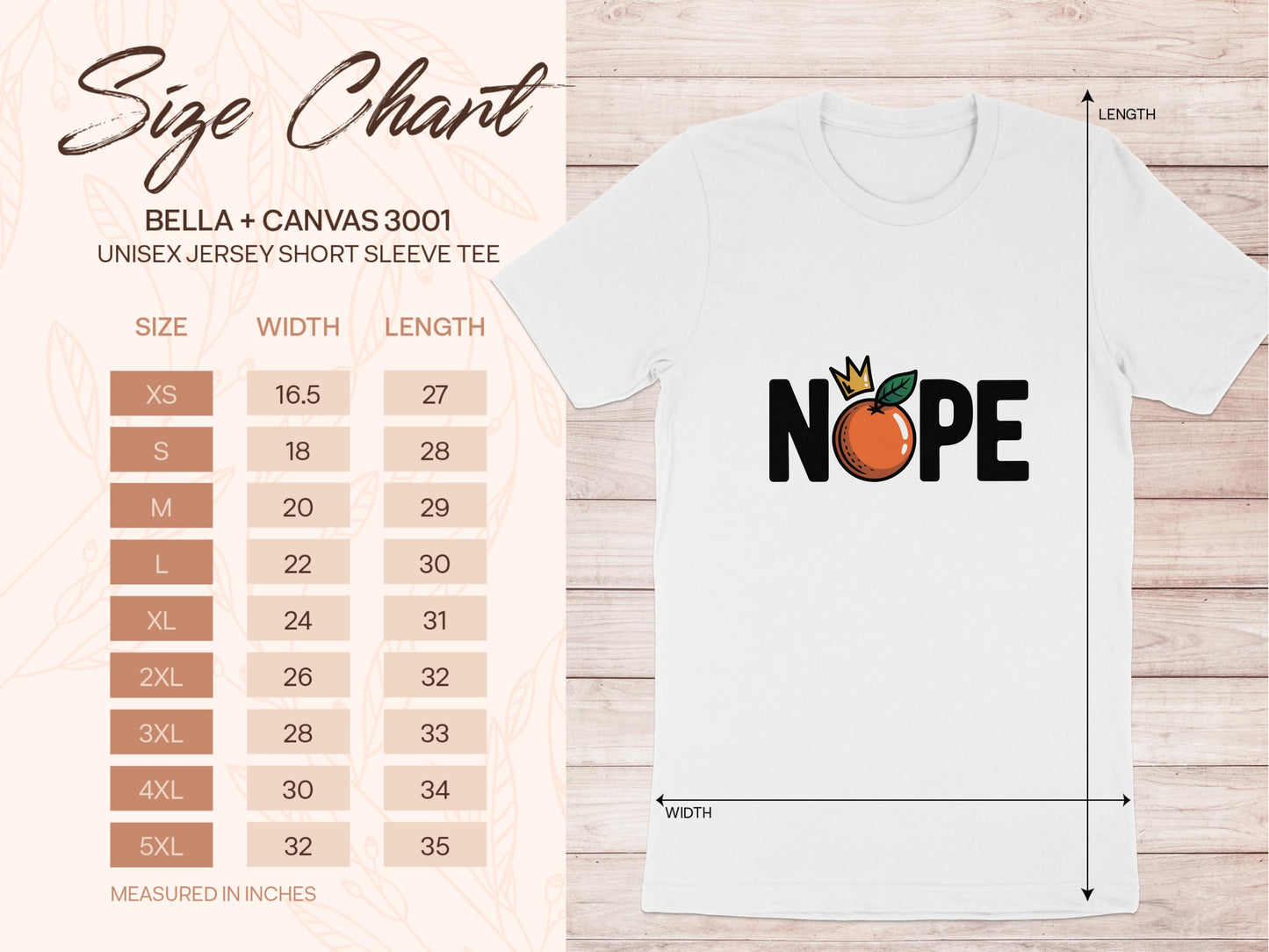 Funny Graphic T-Shirt, Nope Orange Cartoon Tee, Humorous Casual Shirt, Unisex Jersey Short Sleeve Top, Gift for Him or Her