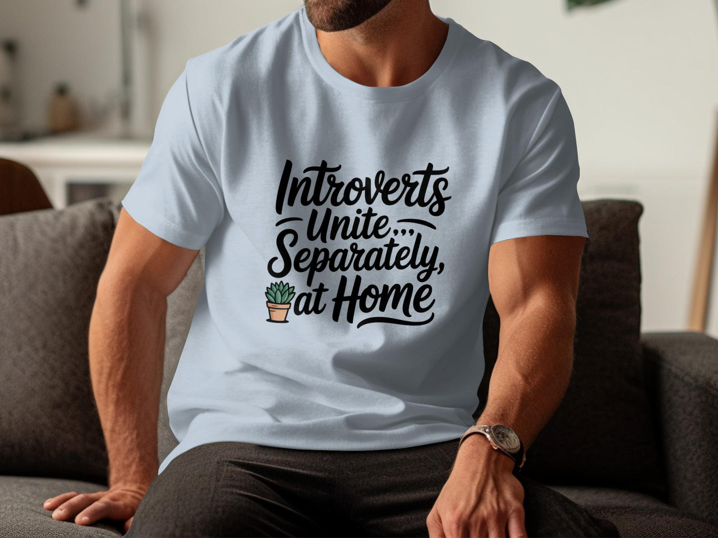 Introverts Unite Separately T Shirt, Funny Introvert T Shirt, Homebody Gift Shirt, Plant Lover Shirt, Humorous Graphic Tee