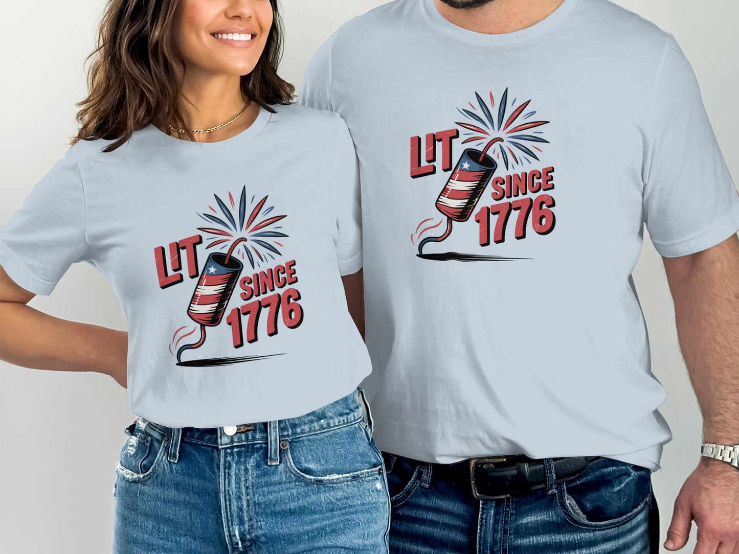 Patriotic 4th of July T-shirt, Vintage Independence Day Tee, Firework Graphic Shirt, USA Celebration Top, Unisex Summer Outfit