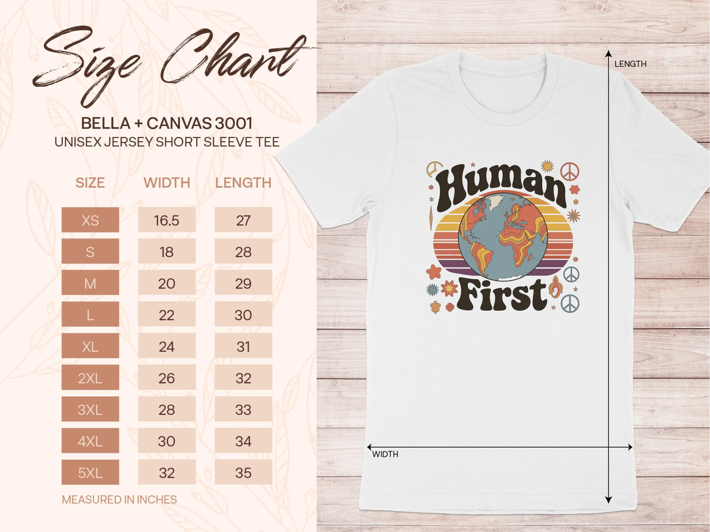 Retro Style Human First T Shirt, Earth Day Shirt, Peace Love Earth Tee, Positive Message Shirt, Unisex Graphic Tee, Vintage Inspired