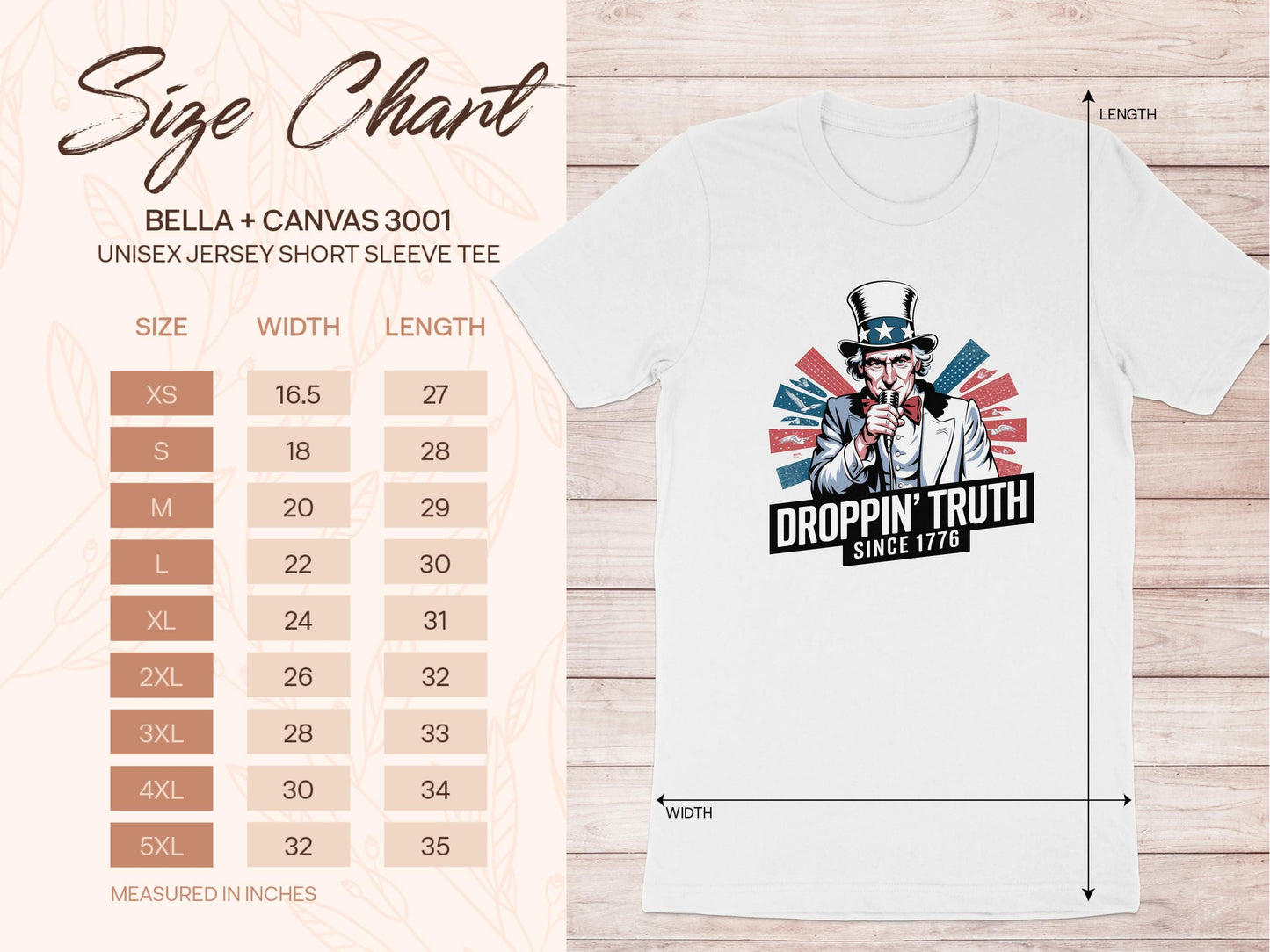 Uncle Sam Droppin' Truth 1776 Tee, Patriotic Graphic T-Shirt, USA Independence Day Apparel, Retro American Flag Design
