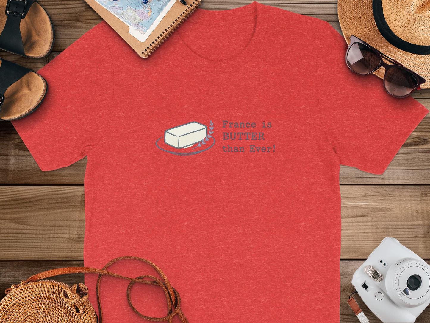 Butter Lover Shirt, France is Butter Than Ever Tee, Funny Foodie Gift, Cute French Pun T-Shirt, Culinary Humor Apparel, Chef Gift
