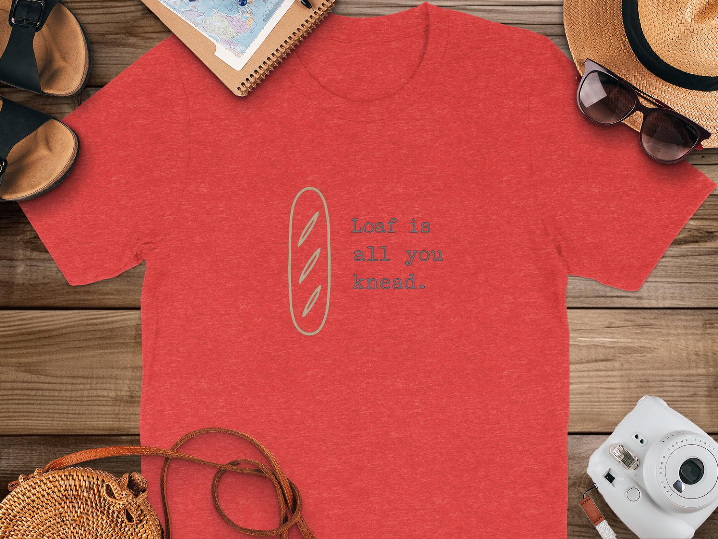 Funny Baking Shirt, Loaf is All You Knead T-Shirt, Bread Lover Gift, Punny Bakery Tee, Baker Humor Apparel, Cute Novelty T-Shirt