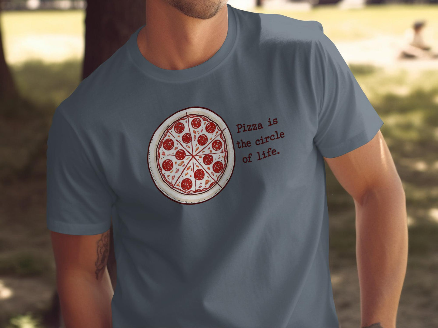 Funny Pizza T-Shirt, Pizza The Circle of Life Shirt, Pizza Lover Gift, Humorous Foodie Tee, Gift for Food Lover, Funny Graphic Tee