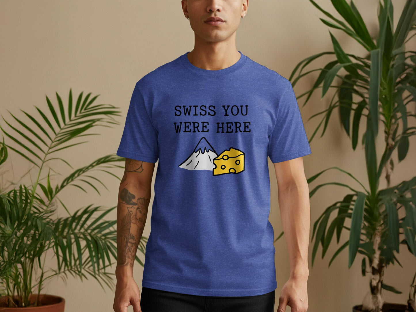 Funny Swiss You Were Here T-Shirt, Cheese Lover Gift, Mountain Print Tee, Unique Graphic Shirt, Travel Souvenir Apparel