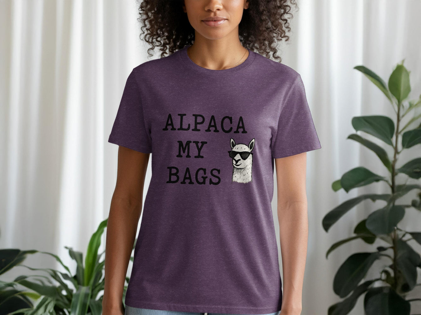 Alpaca My Bags T-Shirt, Funny Alpaca Shirt, Cute Animal Tee, Alpaca Lover Gift, Graphic Tee, Casual Shirt, Unisex T-Shirt