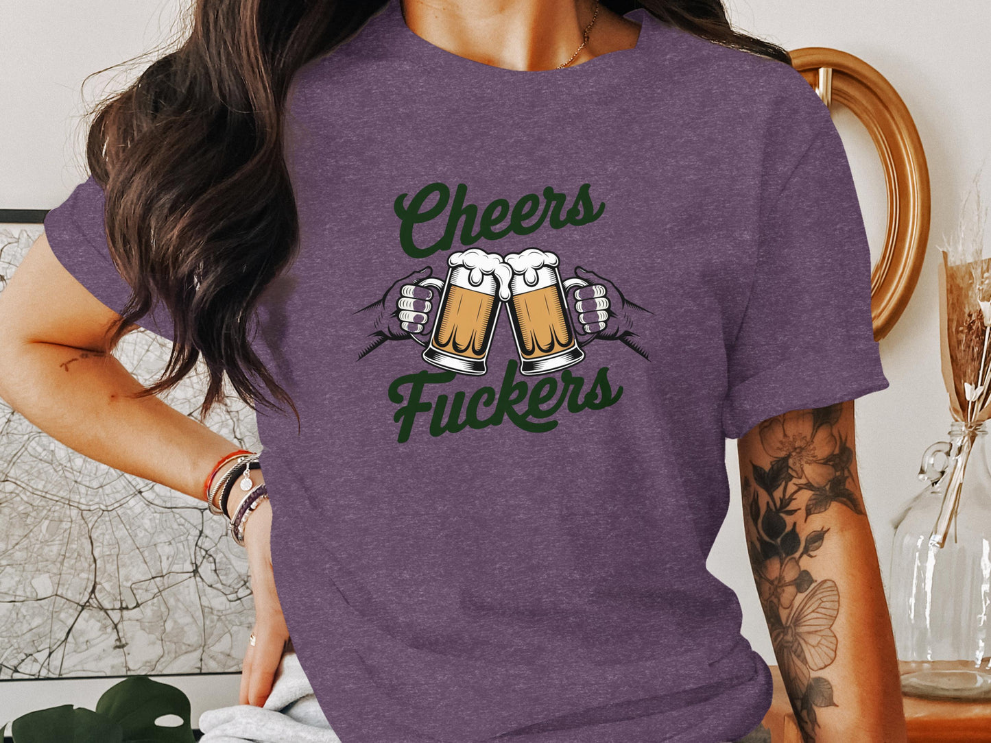 Cheers Funny Graphic Tee, Beer Lovers Shirt, Casual Drinkers Top, Gift for Friends, Party Outfit, Humorous T-Shirts, Novelty Apparel