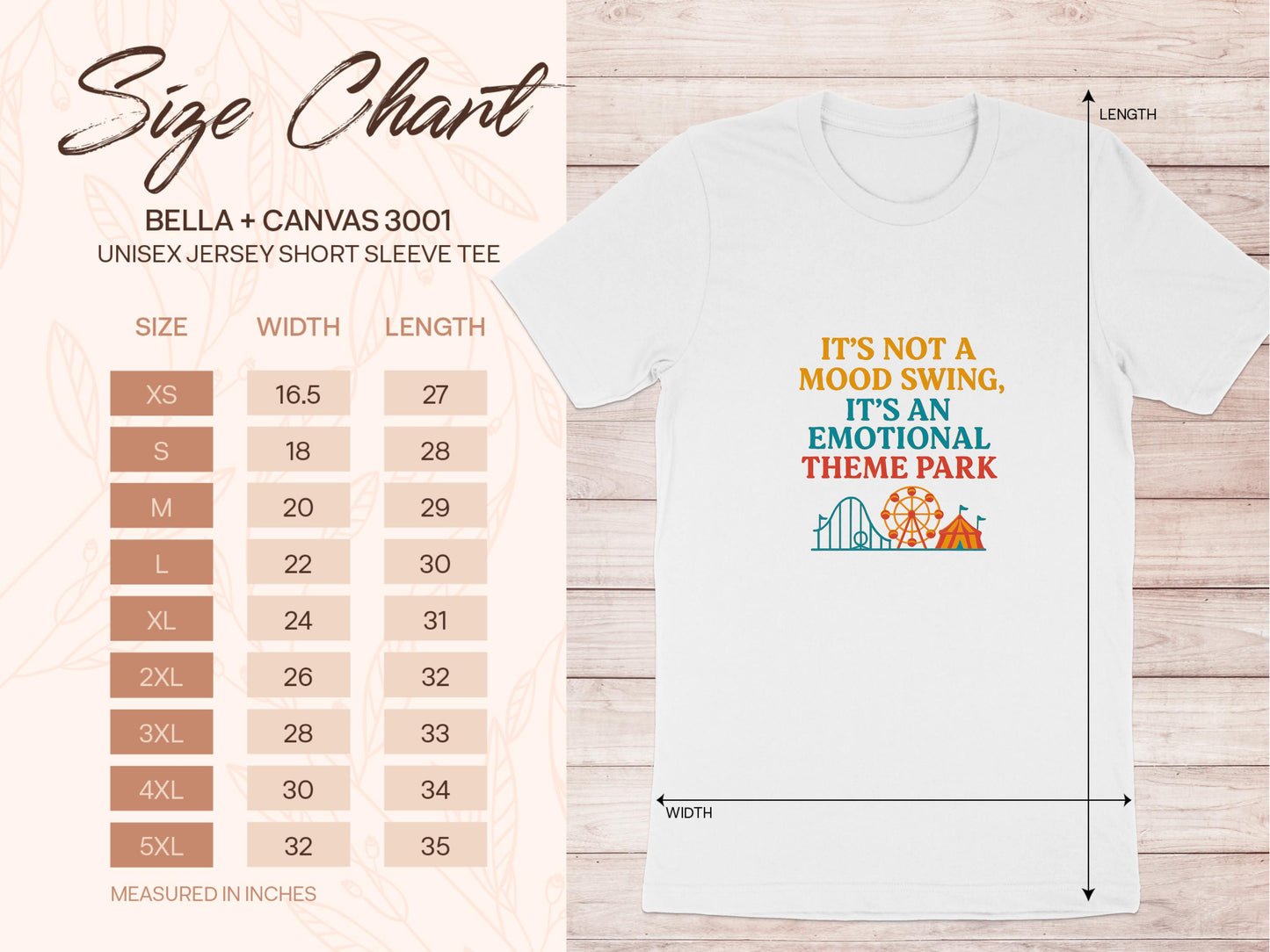 It's Not a Mood Swing It's an Emotional Theme Park Shirt, Funny Mental Health T-Shirt, Unisex Graphic Tee, Amusement Park Lover Gift