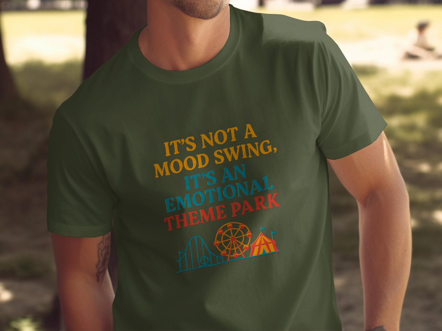 It's Not a Mood Swing T-Shirt, Emotional Theme Park Shirt, Fun Graphic Tee, Amusement Park Lover Gift, Casual Wear, Unique Design