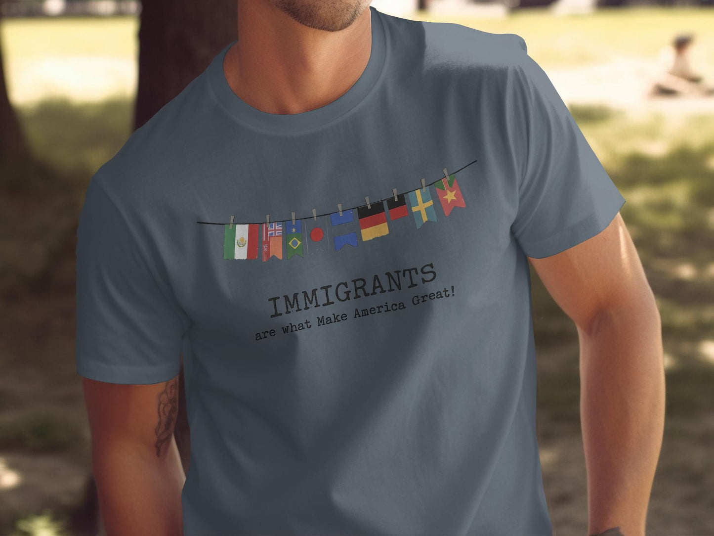 Immigrants are What Make America Great Shirt, Patriotic Immigrant Pride T-shirt, Multinational Flag Tee, Unity Awareness Gift