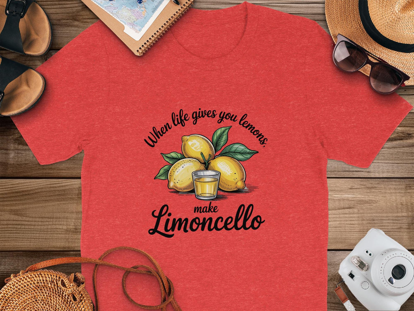 When Life Gives You Lemons Make Limoncello T-Shirt, Funny Lemon Drink Shirt, Summer Citrus Tee, Lemon Lover Shirt, Gift for Her