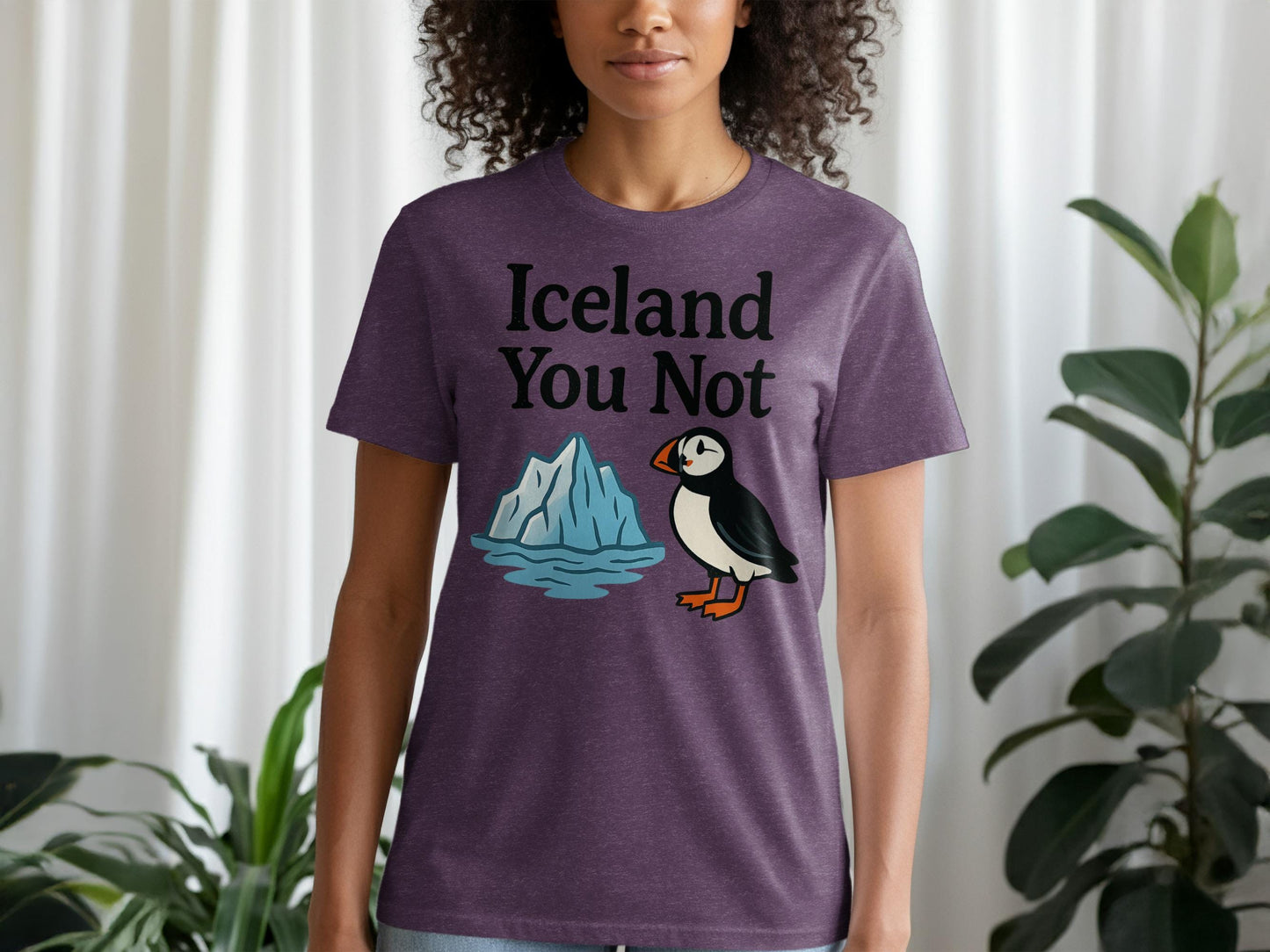 Iceland You Not Shirt, Funny Icelandic Puffin T-Shirt, Cute Iceland Souvenir Tee, Unique Iceland Humor Shirt Gift