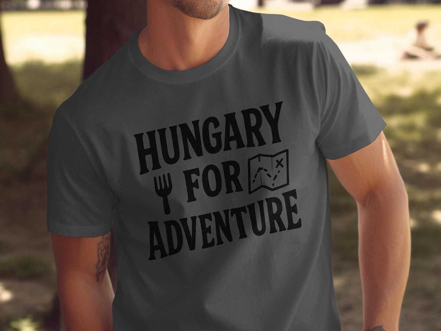 Hungary For Adventure T-Shirt, Funny Travel Shirt, Wanderlust Gift, Adventure Lover Tee, Hiking Shirt, Road Trip Shirt, Explore Tee