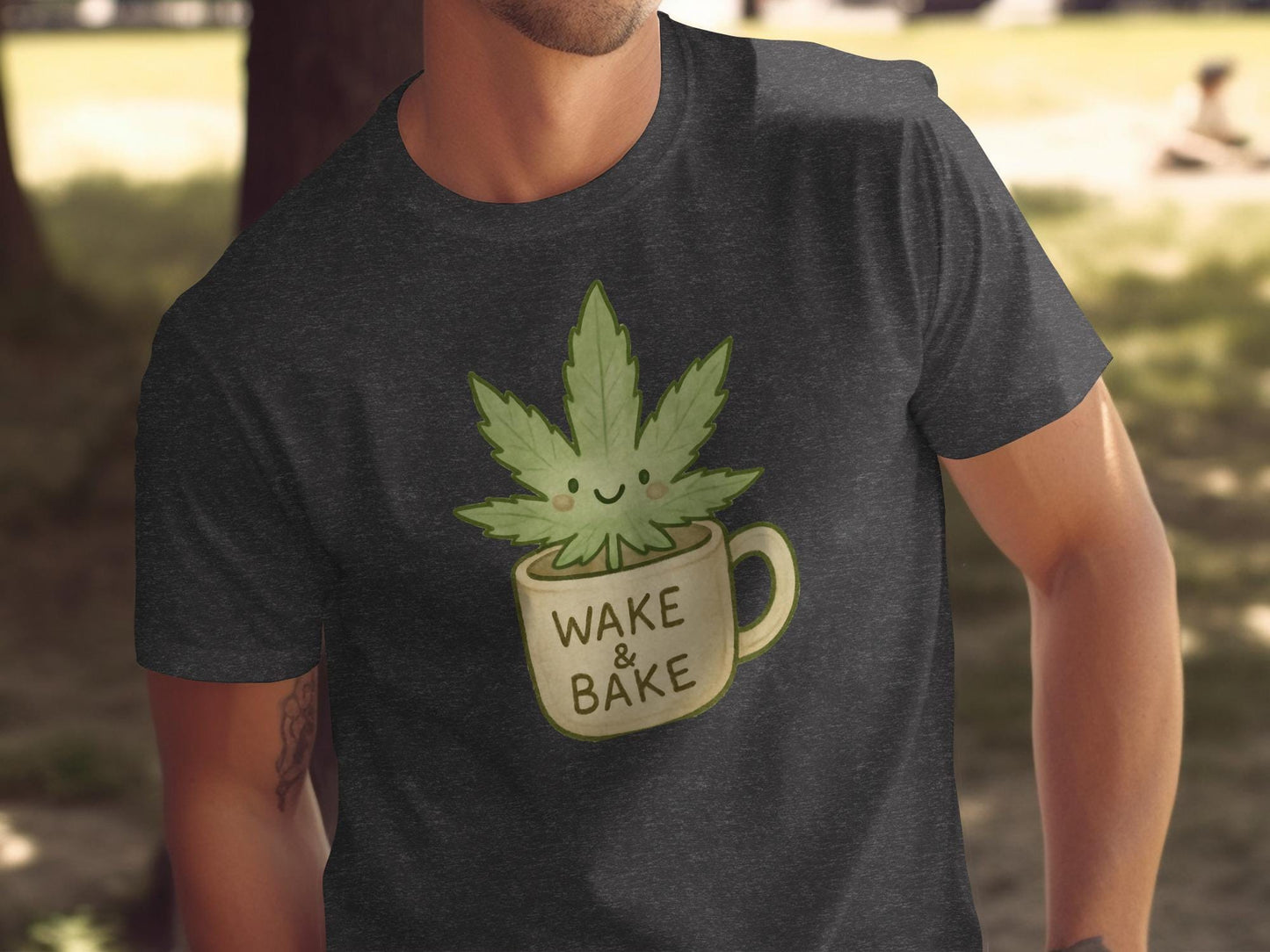 Wake and Bake T Shirt, Funny Coffee Weed Tee, Cute Marijuana Leaf Shirt, Wake and Bake Mug, Cannabis Lover Gift, Stoner Shirt