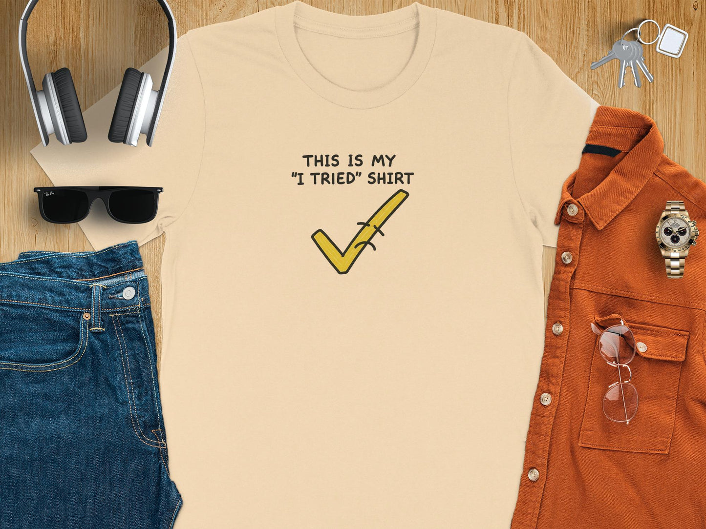 This Is My I Tried Shirt, Funny Graphic Tee, Casual Outfit T-shirt, Humor Clothing, Unique Gift Idea, Trendy Apparel for Everyday Wear