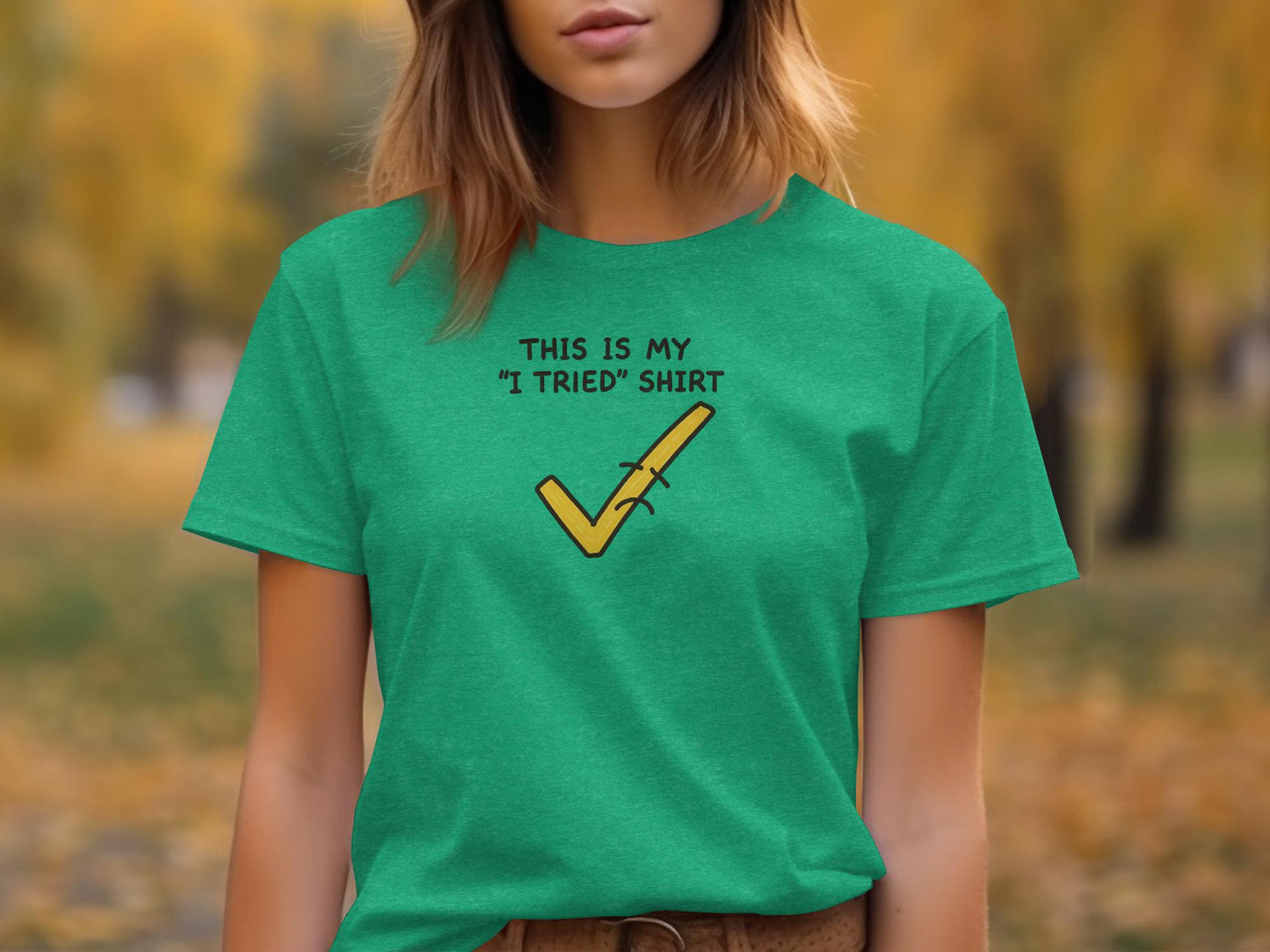 Funny Checkmark Graphic Tee, Motivation T-Shirt, Humor Inspired Shirt, Casual Statement Top, Graphic Tee Gift Idea, Unique Design