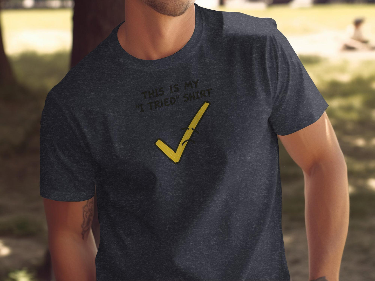 Funny Graphic Tee, Casual T-shirt with Humorous Quote, Unique Design, Comfortable Everyday Wear, Men’s Trendy Shirt, Cool Printed Tee