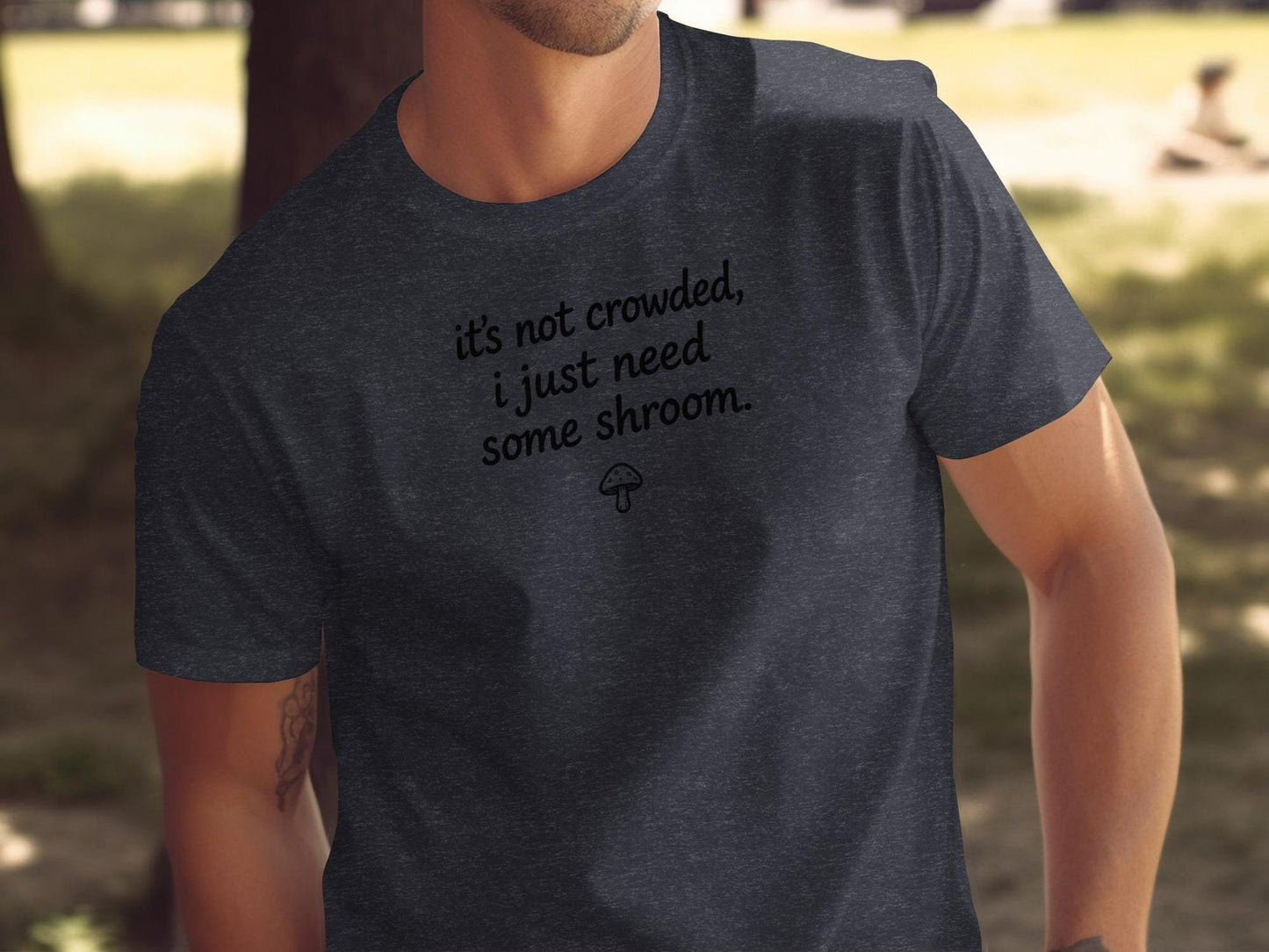 Funny mushroom t shirt, humorous psychedelic tee, unisex graphic shirt, casual witty top, unique gift idea, novelty apparel