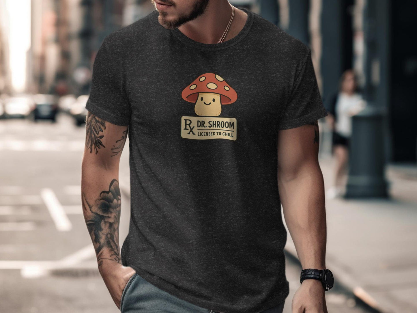 Funny Mushroom Graphic Tee, Dr. Shroom Shirt, Humorous Psychedelic Tshirt, Cute Mushroom Top, Unique Mushroom Lover Gift, Chill Vibes