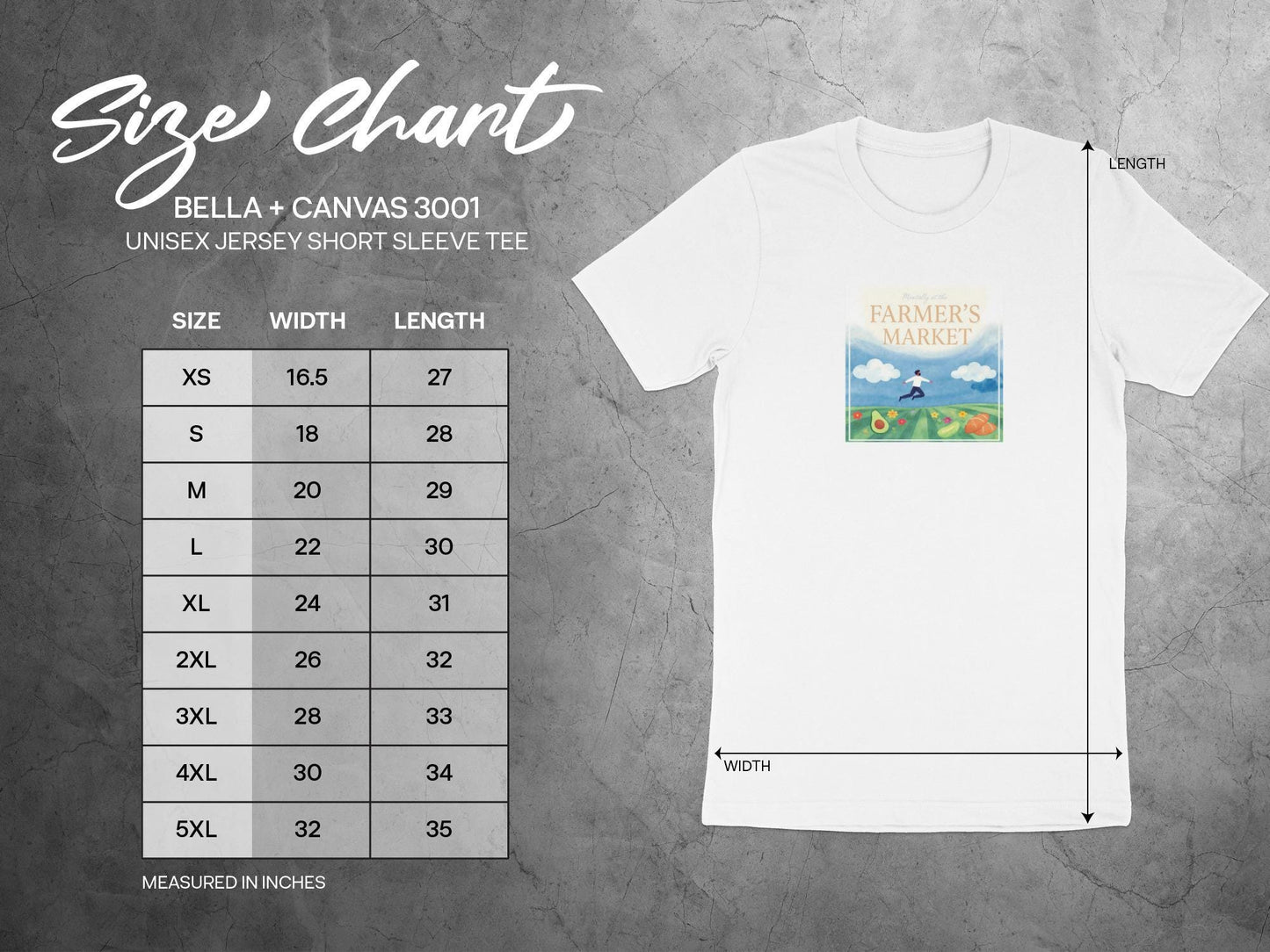 Farmer's Market Design T-Shirt, Cute Veggie Shirt, Garden Lover Tee, Unisex Short Sleeve, Graphic Tee, Fun Farming Shirt