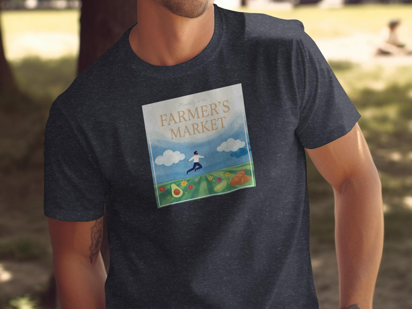 Farmer's Market T-Shirt, Unisex Graphic Tee, Casual Shirt, Farmers Market Graphic, Comfortable Daily Wear, Gift for Farmers Market Lovers