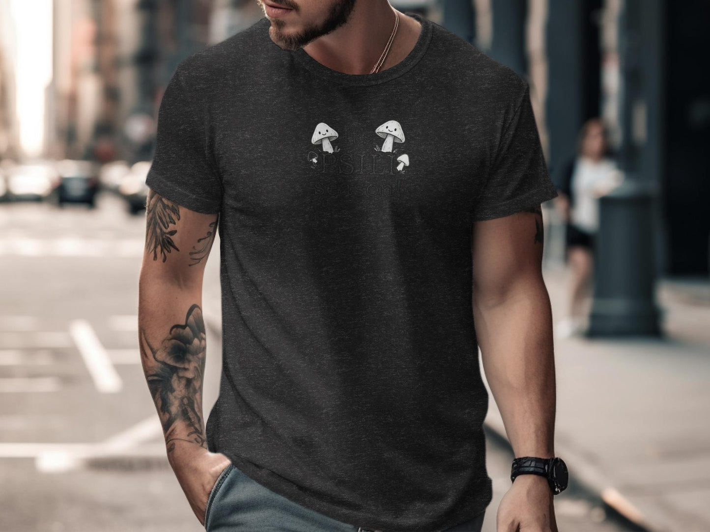 Mushroom Graphic Tee, Casual Streetwear Shirt, Trendy Fungi T-Shirt, Unique Mushrooms Design, Nature Inspired Fashion
