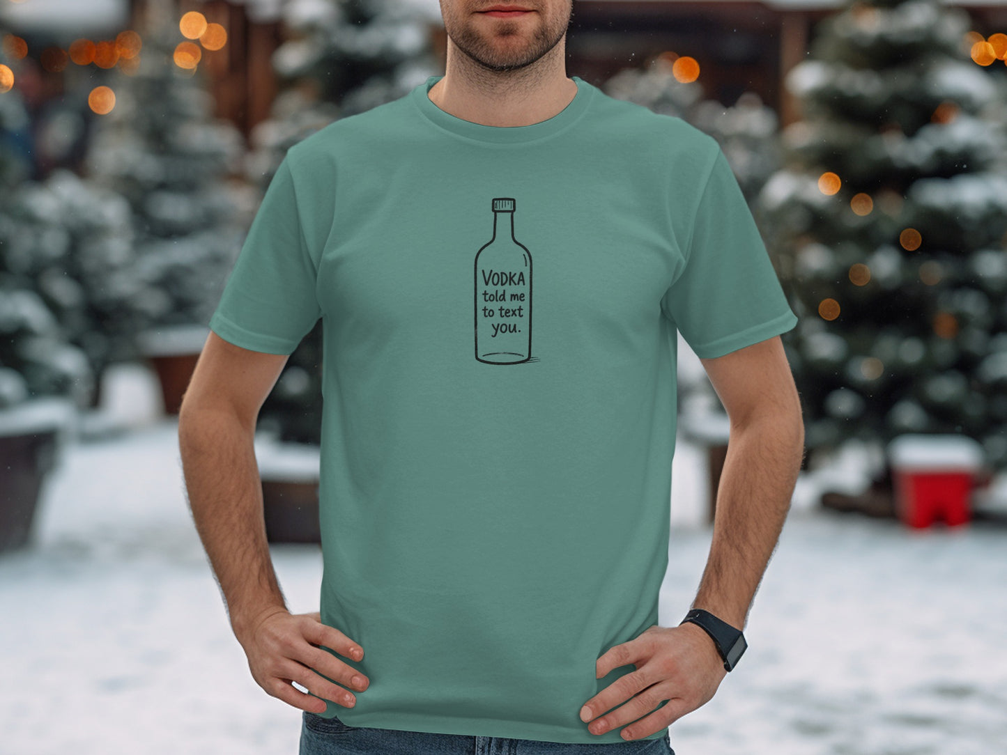 Vodka Told Me to Text You Graphic T-shirt