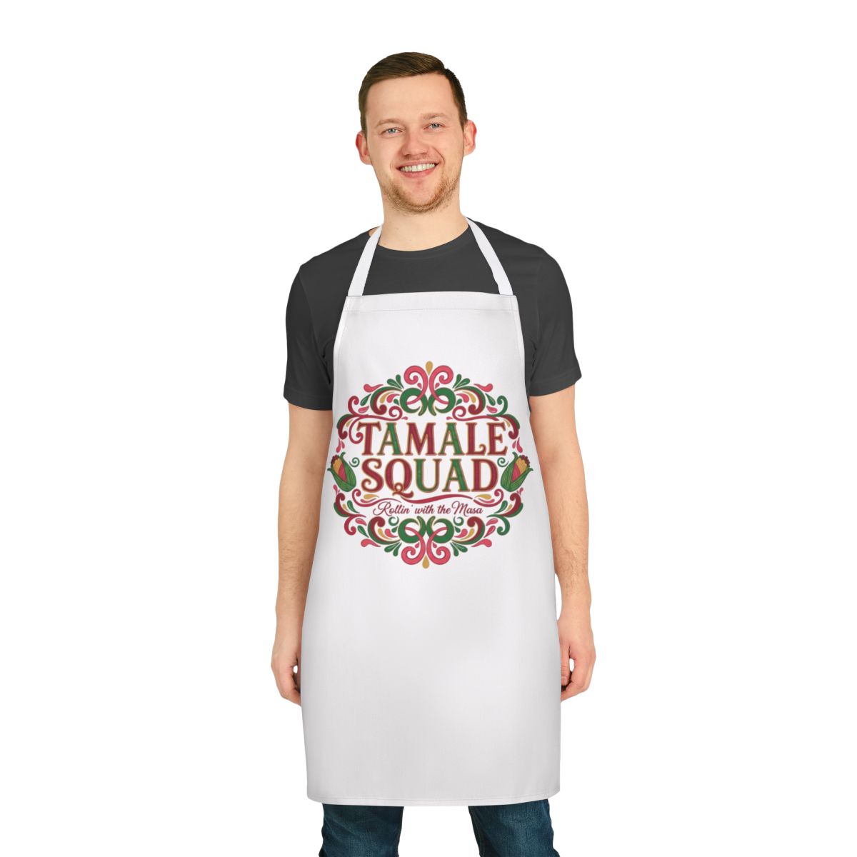Tamale Squad Apron with Colorful Design