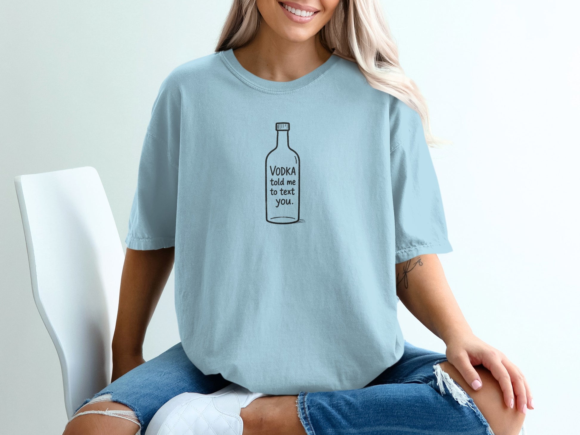 Vodka Told Me To Text You Graphic Tee