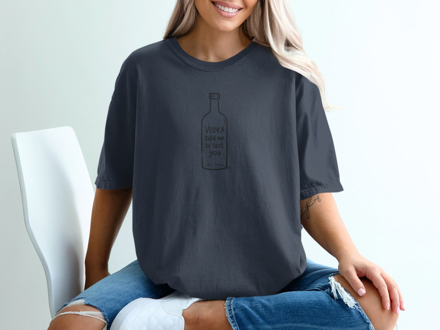 Vodka Told Me To Text You Graphic T-Shirt
