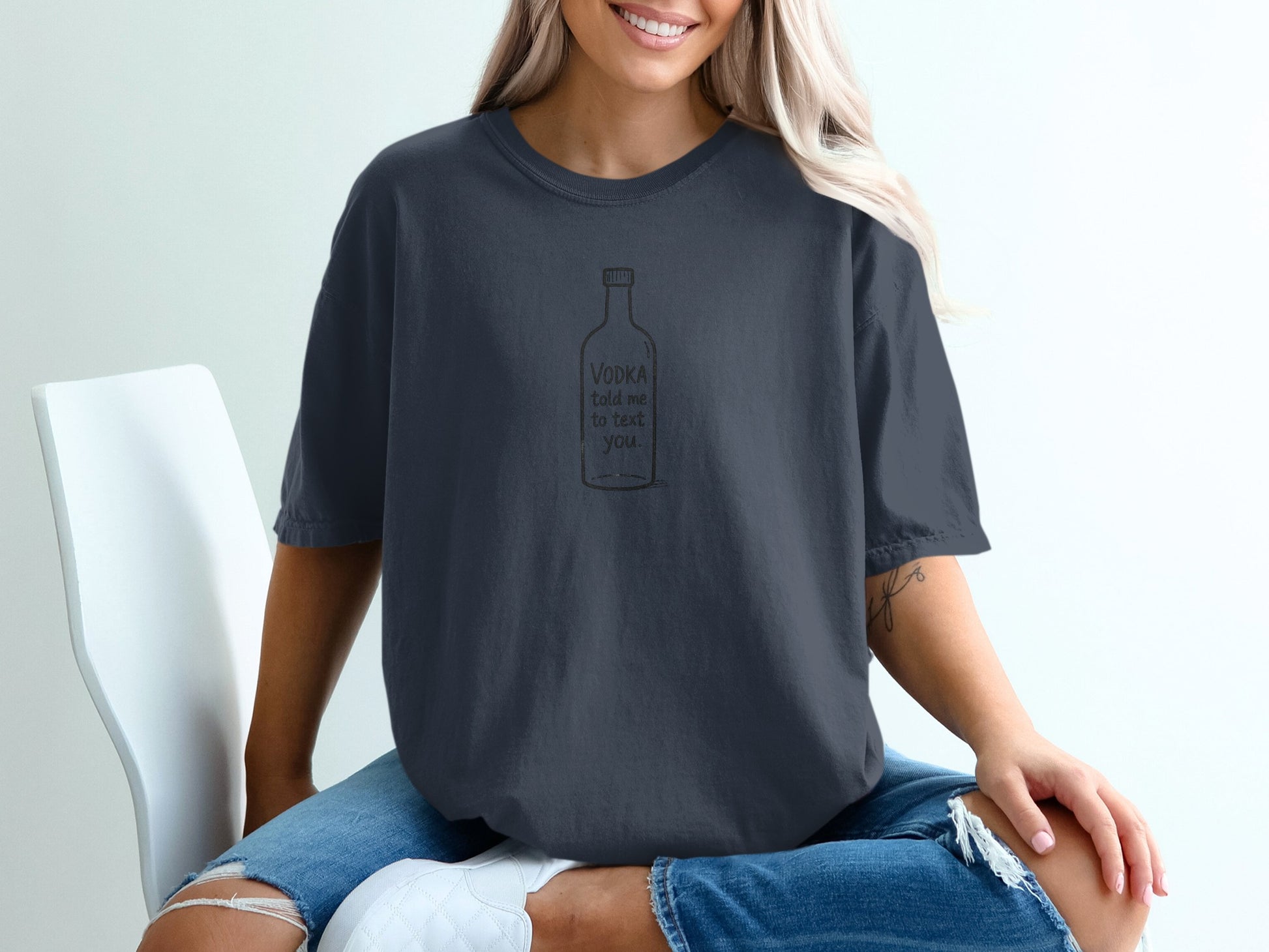 Vodka Told Me To Text You Graphic T-Shirt