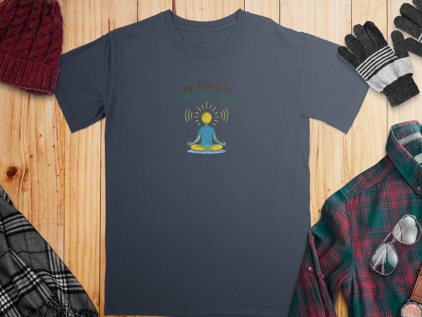 My Aura's On Airplane Mode Graphic T-Shirt