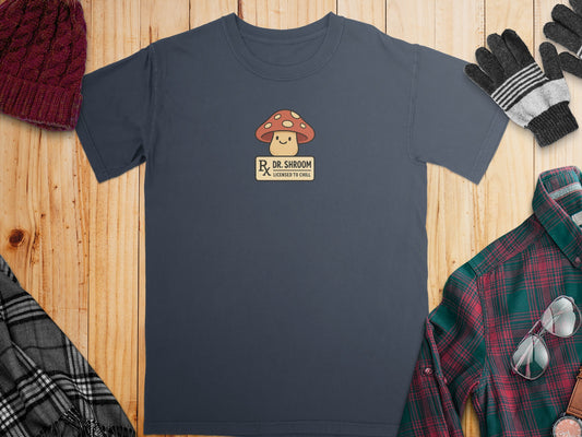 Dr. Shroom Licensed To Chill Graphic Tee