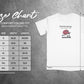 Overthinking  Heavyweight Adult Tee Size Chart