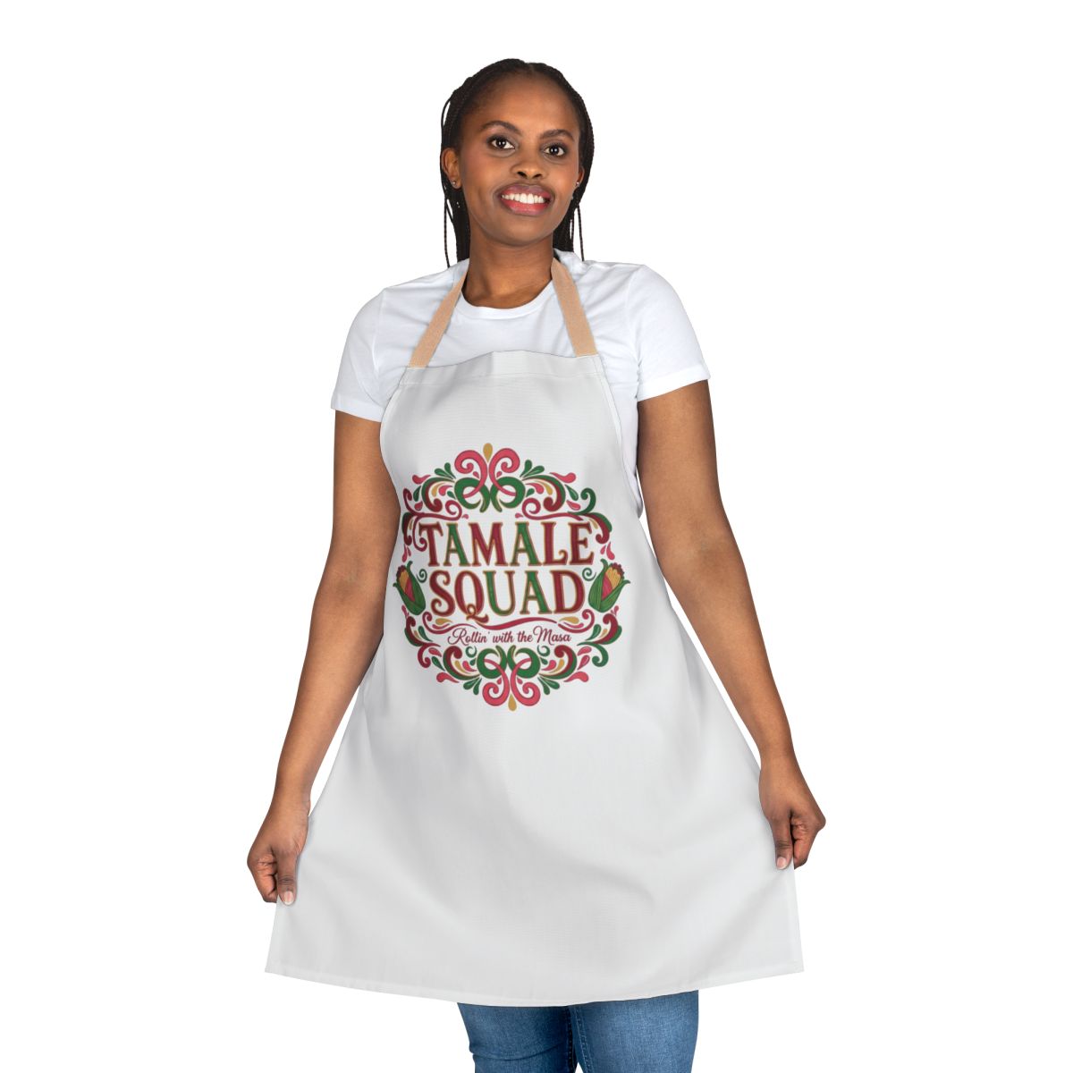 Tamale Squad Apron with Colorful Design Cooking Accessory