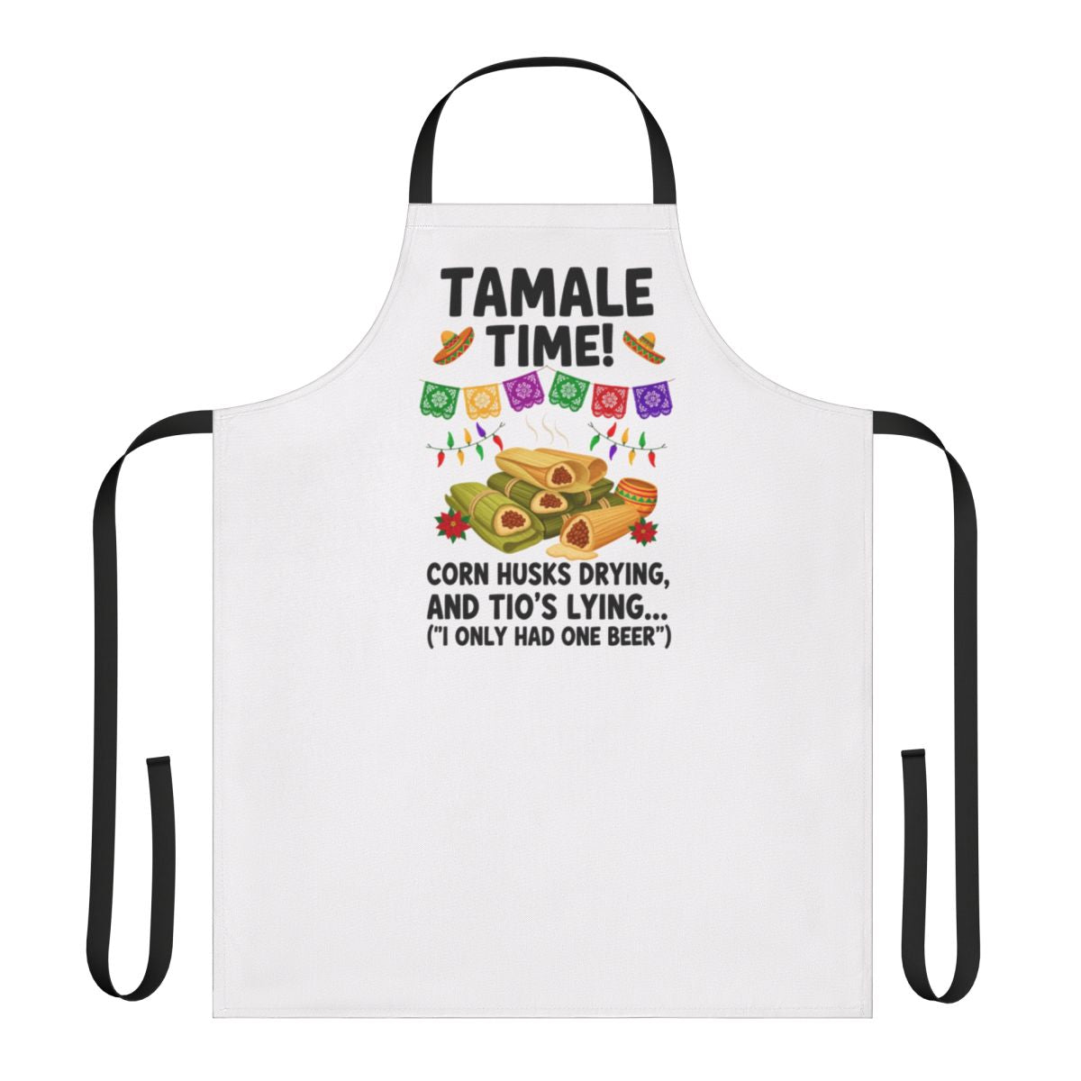 Tamale Time Corn Husks Drying and Tio's Lying Apron