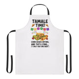 Tamale Time Corn Husks Drying and Tio's Lying Apron