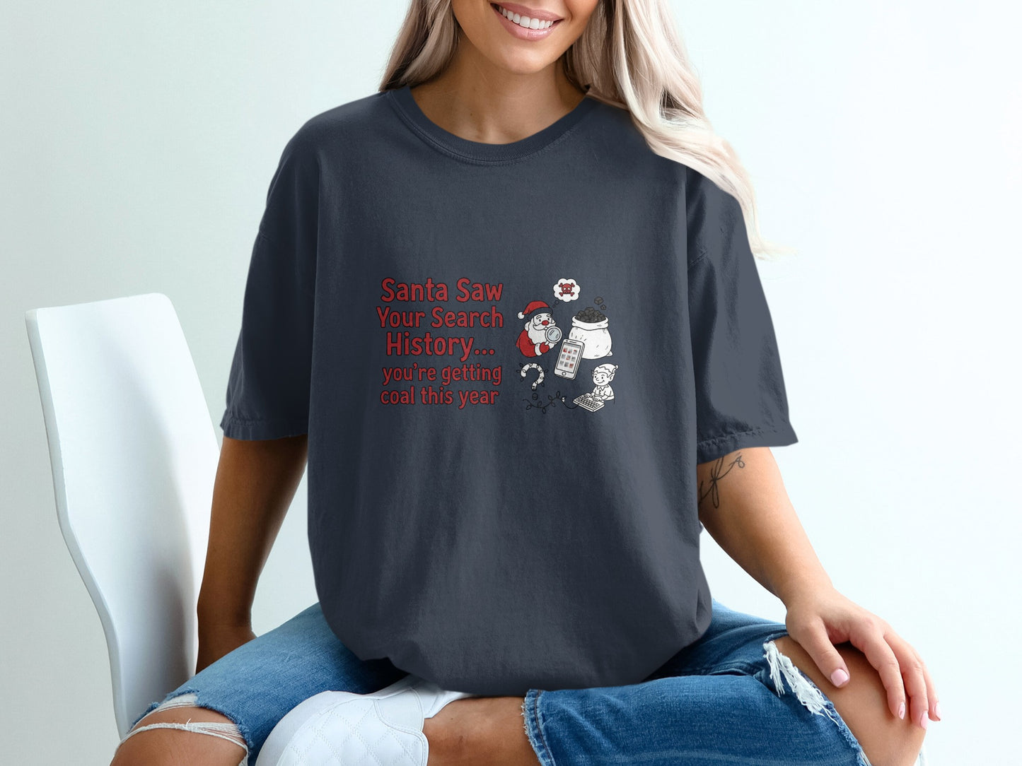 Santa Saw Your Search History Holiday Shirt