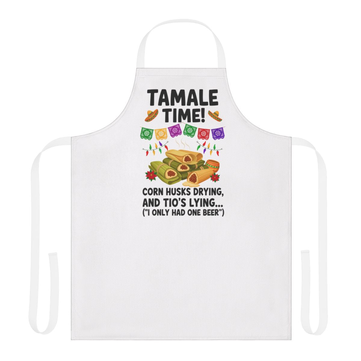 Tamale Time Corn Husks Drying Funny Cooking Apron