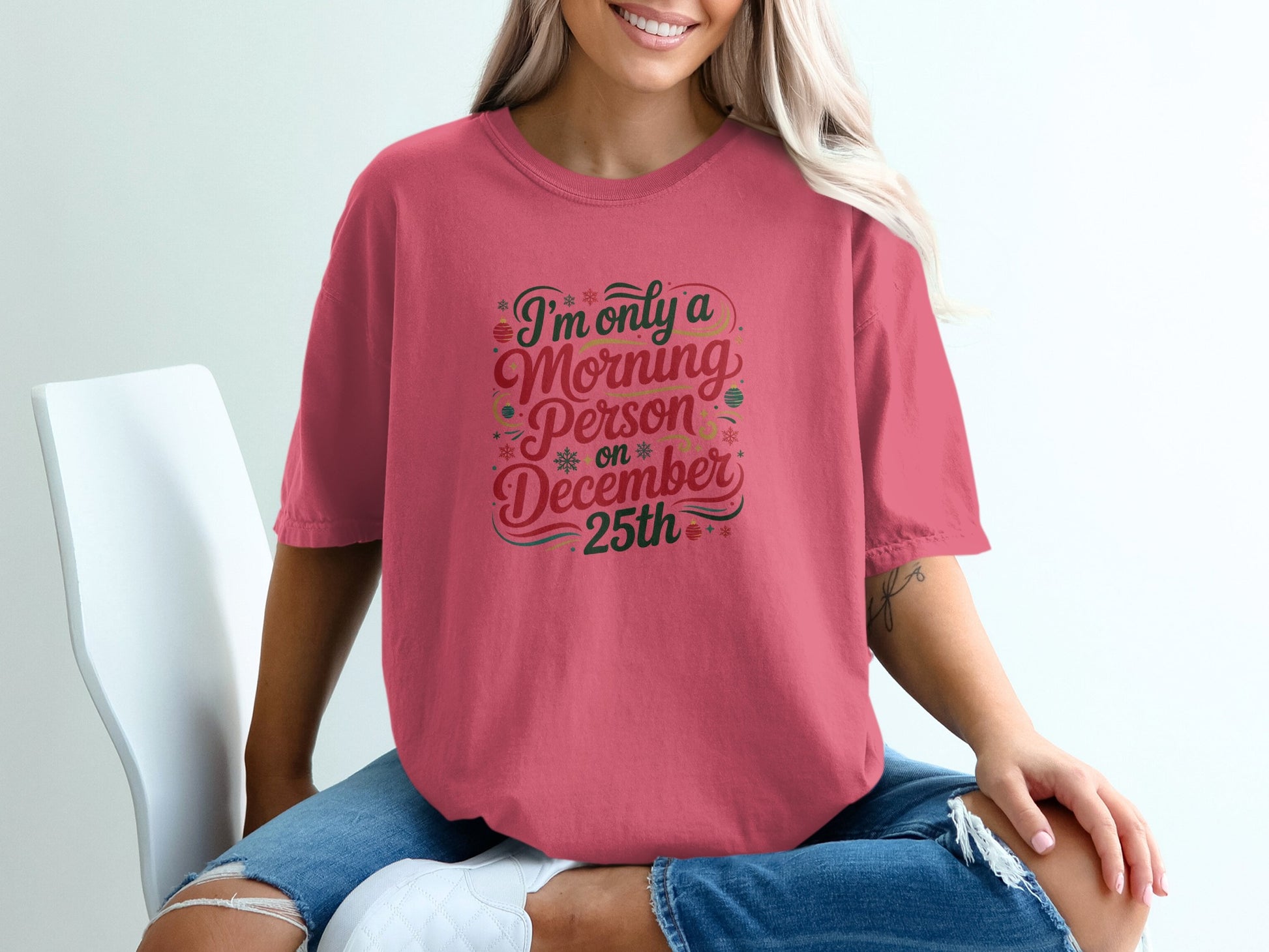 I'm only a Morning Person on December 25th Shirt