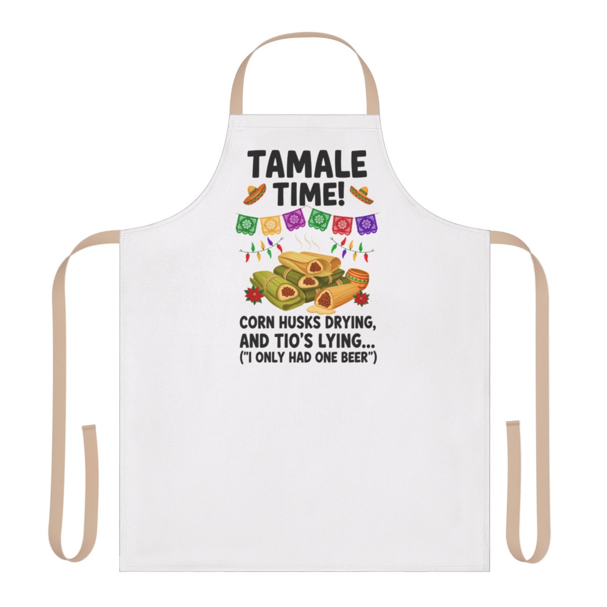 Tamale Time Corn Husks Apron for Fun Cooking