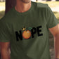 Funny Nope Shirt, Cute Orange Graphic Tee, Humorous Casual Tee, Unique Crowned Orange Shirt, Graphic Tshirt for Men and Women