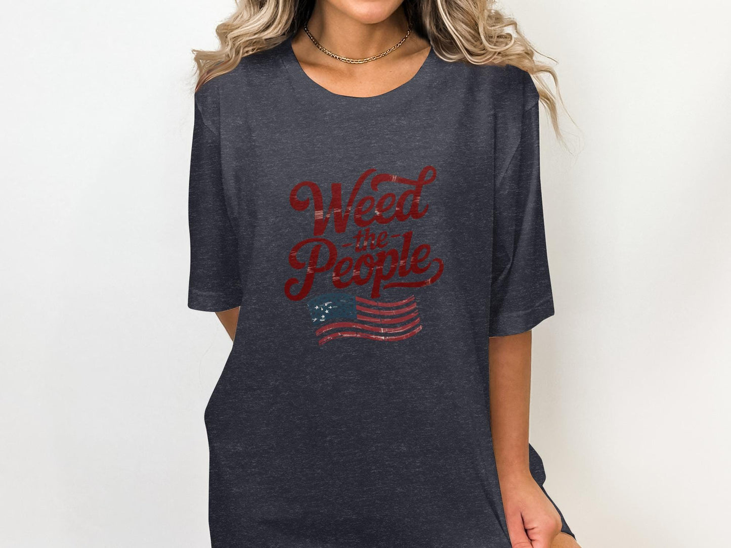Weed The People Shirt, Patriotic Graphic Tee, Independence Day Shirt, USA Flag Shirt, Fourth of July Top, American Pride Tshirt