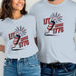 Patriotic 4th of July T-shirt, Vintage Independence Day Tee, Firework Graphic Shirt, USA Celebration Top, Unisex Summer Outfit