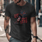 Funny Patriotic T-Shirt, Lit Since 1776 Shirt, 4th of July Clothing, American Independence Day Tee, USA Flag Firework Graphic Shirt