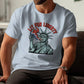 Lit for Liberty T-Shirt, Statue of Liberty Graphic Tee, Patriotic Shirt, Funny USA Top, Independence Day Gift, USA Party Wear
