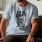 Lit for Liberty Shirt, Statue of Liberty Graphic Tee, Retro Patriotic T-Shirt, Funny USA Shirt, 4th of July Gift Idea