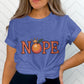 Cute Nope Shirt with Orange Graphic, Funny Statement Tee, Casual Graphic Tee, Trendy Nope Shirt, Fruit Graphic T-Shirt
