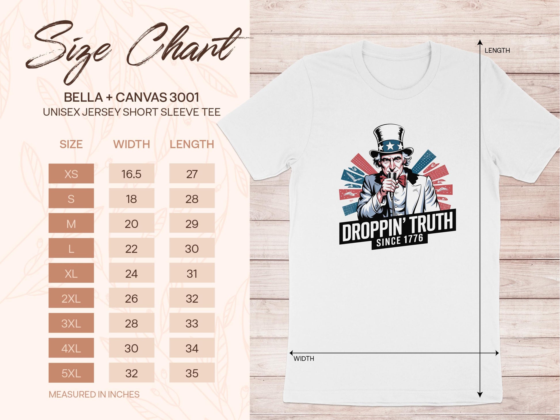 Uncle Sam Droppin&#39; Truth 1776 Tee, Patriotic Graphic T-Shirt, USA Independence Day Apparel, Retro American Flag Design