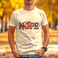 Funny Nope T-shirt, Crowned Orange Nope Graphic Tee, Humorous Graphic Tee, Unique Statement Shirt, Men&#39;s Casual Cotton Tee, Gift Idea